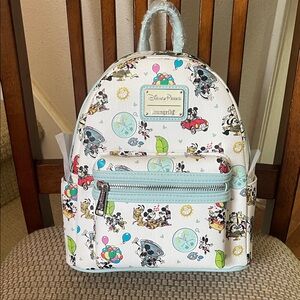 Disney Parks Loungefly Mickey and Minnie Runaway Railway backpack